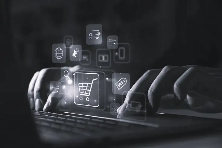 image of a man with laptop top digital marketing strategist in kannur,kerala